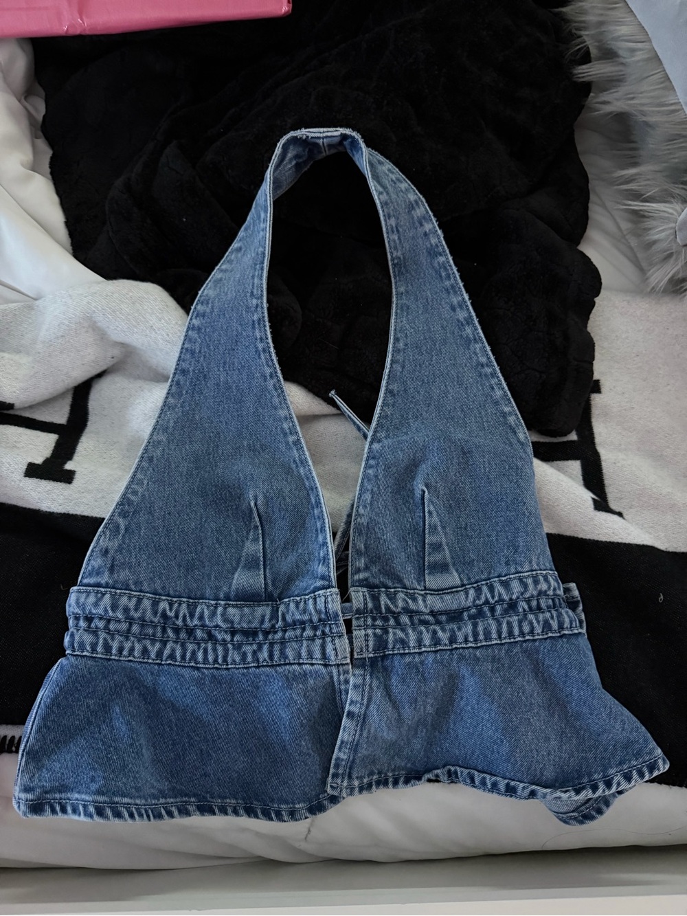 Princess Polly Jean Halter top!! BRAND NEW WITH TAGS!